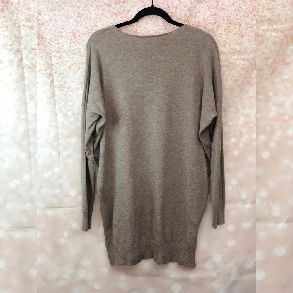 V-Neck Soft Sweater, Heather Mocha - Picture 3 of 10